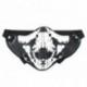 Fekete-fehér - UK_ Ijesztő SKULL FAUX BŐR NOCTILUCENT ARCBORÍTÓ HALLOWEEN COSPLAY PARTY PROP