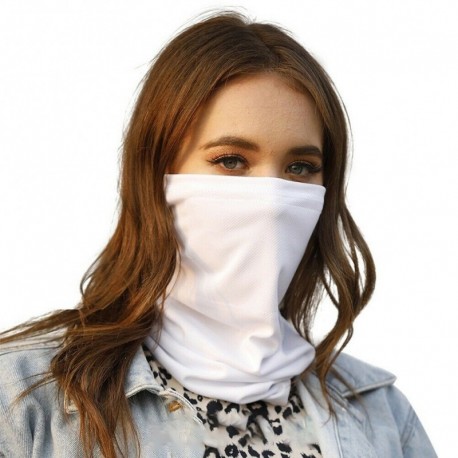 fehér - UK_ Bandana kültéri kerékpáros arcvédő nyak gaiter cső sál   2db szűrők Elő