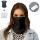 fehér - UK_ Bandana kültéri kerékpáros arcvédő nyak gaiter cső sál   2db szűrők Elő