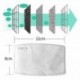 fehér - UK_ Bandana kültéri kerékpáros arcvédő nyak gaiter cső sál   2db szűrők Elő