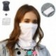 Kék - UK_ Bandana kültéri kerékpáros arcvédő nyak gaiter cső sál   2db szűrők Elő