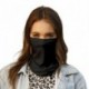 Fekete - UK_ Bandana kültéri kerékpáros arcvédő nyak gaiter cső sál   2db szűrők Elő