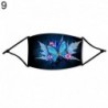 9. - UK_ Butterfly Digital Print légáteresztő PM2.5 szűrőelem elhelyezhető arcburkolat