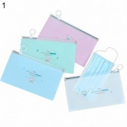 1 - Kültéri 4db-os újrafelhasználható arctakaró tárolótáska cipzáras hordozható szervezővel