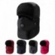 Sötétkék - UK_ CC_ UNISEX SŰRÖS MELEG ARCBURKOLAT LÉLEGZŐ SZELEP SZÖVET PAMUT EARMUFFS HÓSAPKÁ