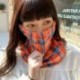 Lila szürke kockás - UK_ KF_ Bandana fülfüggő sport napvédő arcvédő nyak gaiter cső Sc