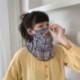 Narancssárga kockás - UK_ KF_ Bandana fülfüggő sport napvédő arcvédő nyak gaiter cső Sc