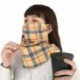 Sárga kockás * - UK_ KF_ Bandana fülfüggő sport napvédő arcvédő nyak gaiter cső Sc