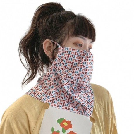 Vörös nagybetű H betű - UK_ KF_ Bandana fülfüggő sport napvédő arcvédő nyak gaiter cső Sc