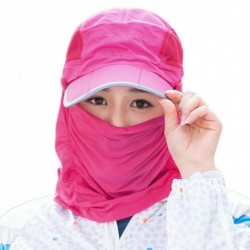 Rózsavörös - UK_ női kivehető arcnyak-takaró sapka szabadtéri horgász napvédő sapka regény