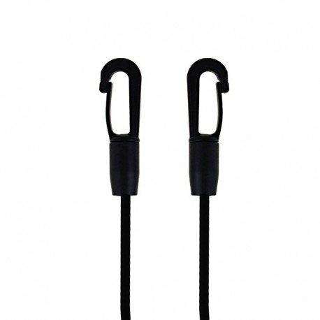 Fekete - UK_ FM_ Többfunkciós, állítható arcvédő tartó tartó hosszabbítózsinór Elveszett kötél