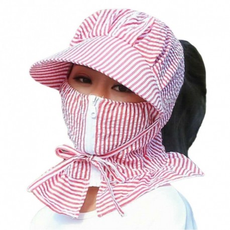 Rózsavörös - UK_ Női porvédő napvédő teljes arc nyakhuzat Nyári lovas kalap sapka