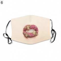 6. - UK_ ajakifejezés kreatív poliészter porvédő arcborító party dekor prop