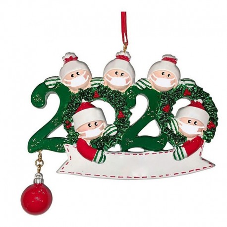 2020-as stílus, 5 ember - KREATÍV 2020-as KARÁCSONYFÁJÁNAK FÜGGŐ DÍSZI ARCBORÍTÓ CSALÁDI ÍRÓ NEVE