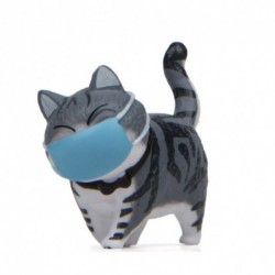 Fekete fehér csík - UK_ CUTE ARCBORÍTÓ KÖZÖS MACSKA MINI MODELL FIGURA DÍSZ MIKRO TÁJ DEKOR S