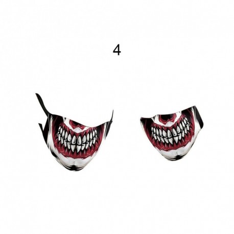 4 - UK_ DIVATOS DIGITÁLIS NYOMTATÁS SZájfedél porvédő arcborító HALLOWEEN DECOR O