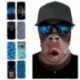WFTJ-352 - UK_ Unisex Monkey Digital Print Anti UV nyakvédő Bandana arcvédő sál Új