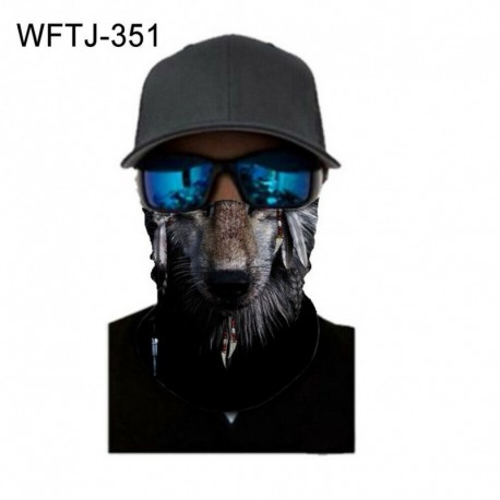 WFTJ-351 - UK_ Unisex Monkey Digital Print Anti UV nyakvédő Bandana arcvédő sál Új