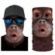 WFTJ-351 - UK_ Unisex Monkey Digital Print Anti UV nyakvédő Bandana arcvédő sál Új
