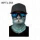 WFTJ-355 - UK_ Unisex Monkey Digital Print Anti UV nyakvédő Bandana arcvédő sál Új