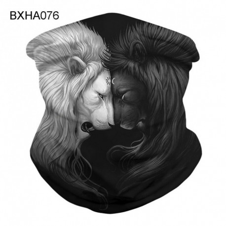 BXHA076 - UK_ Leopard Dust Proof Anti UV Face Cover Légáteresztő nyakvédő Bandana Wrap Ut