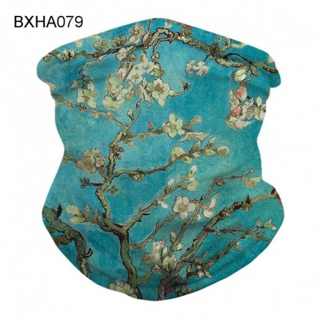 BXHA079 - UK_ Leopard Dust Proof Anti UV Face Cover Légáteresztő nyakvédő Bandana Wrap Ut