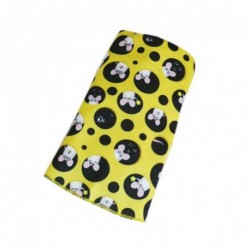 Sárga - UK_ IC- KM_ FP- Bandana Cute Print Unisex Anti-UV Arcvédő Kerékpáros Nyakpánt