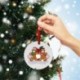 7 * - UK_ FE- Aranyos karácsonyfa Mikulás arcborító medál dísz karácsonyra dec