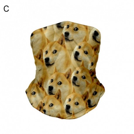 C - UK_ KUTYA macskák NYOMTATJÁK UNISEX ANTI UV POR ARCBORÍTÓ SÁL KERÉKPÁROS NYAK GAITER KIS