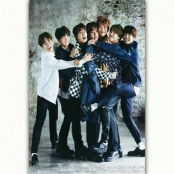 20 x 30cm-es BTS csoportképes vászon poszter - KPOP - BTS - Bangtan Boys - H913