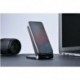 Fekete (15W) - 20 W-os gyors vezeték nélküli töltőállvány Qi töltő dokkoló kábellel Samsung és iPhone