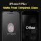 IPhone 8 Plus készülékhez - Matt fagyás edzett üveg képernyővédő fólia iPhone 12 Mini / 12 Pro / 12 Pro Max