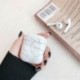 fehér - Fülhallgató tok Airpods tokhoz Luxus márvány kemény fejhallgató védőtáska