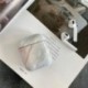 fehér - Fülhallgató tok Airpods tokhoz Luxus márvány kemény fejhallgató védőtáska