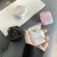 fehér - Fülhallgató tok Airpods tokhoz Luxus márvány kemény fejhallgató védőtáska