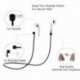 Fekete - 3in1 AirPods szilikon tok borító védőbőr Apple Airpod töltőtokhoz