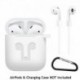 Fekete - 3in1 AirPods szilikon tok borító védőbőr Apple Airpod töltőtokhoz