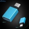 Kék - USB 3.0 hüvely - USB 3.1 C típusú férfi átalakító USB-C OTG adapter