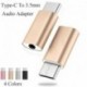 Ezüst - C típusú - 3,5 mm-es AUX aljzatú fülhallgató USB-C fejhallgató audio adapter átalakító