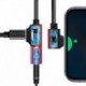 Fekete - C típusú USB C - 3,5 mm-es Aux Jack fejhallgató 2 az 1-ben adapter Samsung Huawei HTC készülékhez
