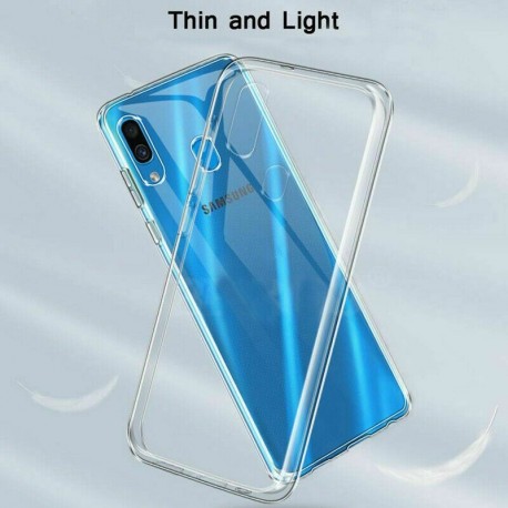 Samsung Galaxy A40 készülékhez - Samsung A70 A50 A30 A40 M10 M20 M30 TPU hátlap szilikon átlátszó puha tok