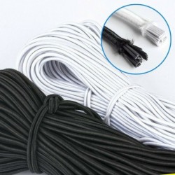 Weiß runden-10 méter / 2,5 mm - 3 / 6mm Breit Elastisch zenekar 180m Gummiband Wäschegummi Kleidung Ersetzen NÃ¤hen