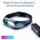 Sárga - Xiaomi Mi Band 5 szilikon puha csuklópánt karkötő csere karszalaghoz UK