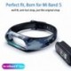 Rózsaszín - Xiaomi Mi Band 5 szilikon puha csuklópánt karkötő csere karszalaghoz UK