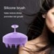 Lila - Szilikon fejbőr sampon kefe Mosómasszázs zuhanyfej haj testkönnyítő fésű