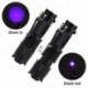 365nm - UV ultraibolya LED zseblámpa fekete fényű fény 395/365 nM ellenőrző lámpa zseblámpa