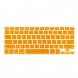 narancssárga - Puha szilikon billentyűzet borító védőbőr MacBook Pro Air 13 15 17 retinához