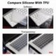 narancssárga - Puha szilikon billentyűzet borító védőbőr MacBook Pro Air 13 15 17 retinához