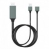 Szürke és fekete - 1080P HDMI tükröző kábel-TV HDTV adapter iPhone iPad Android készülékhez
