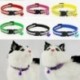 Sárga - 1db Pet Dog Puppy Cat Cica puha fényes fényvisszaverő nyakörv biztonsági biztonsági csat BellAM